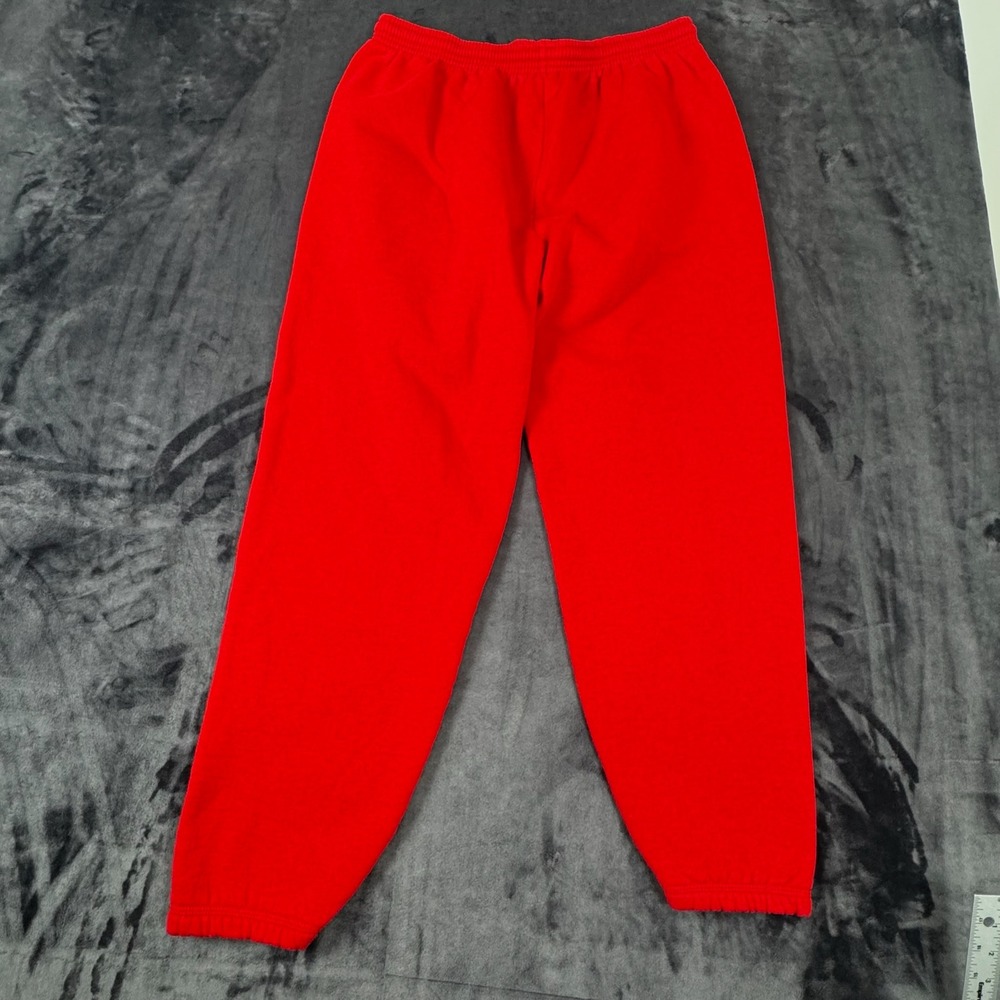 Fruit of the Loom Sweatpants Mens XL Red Fleece Elastic Waist Joggers 2991